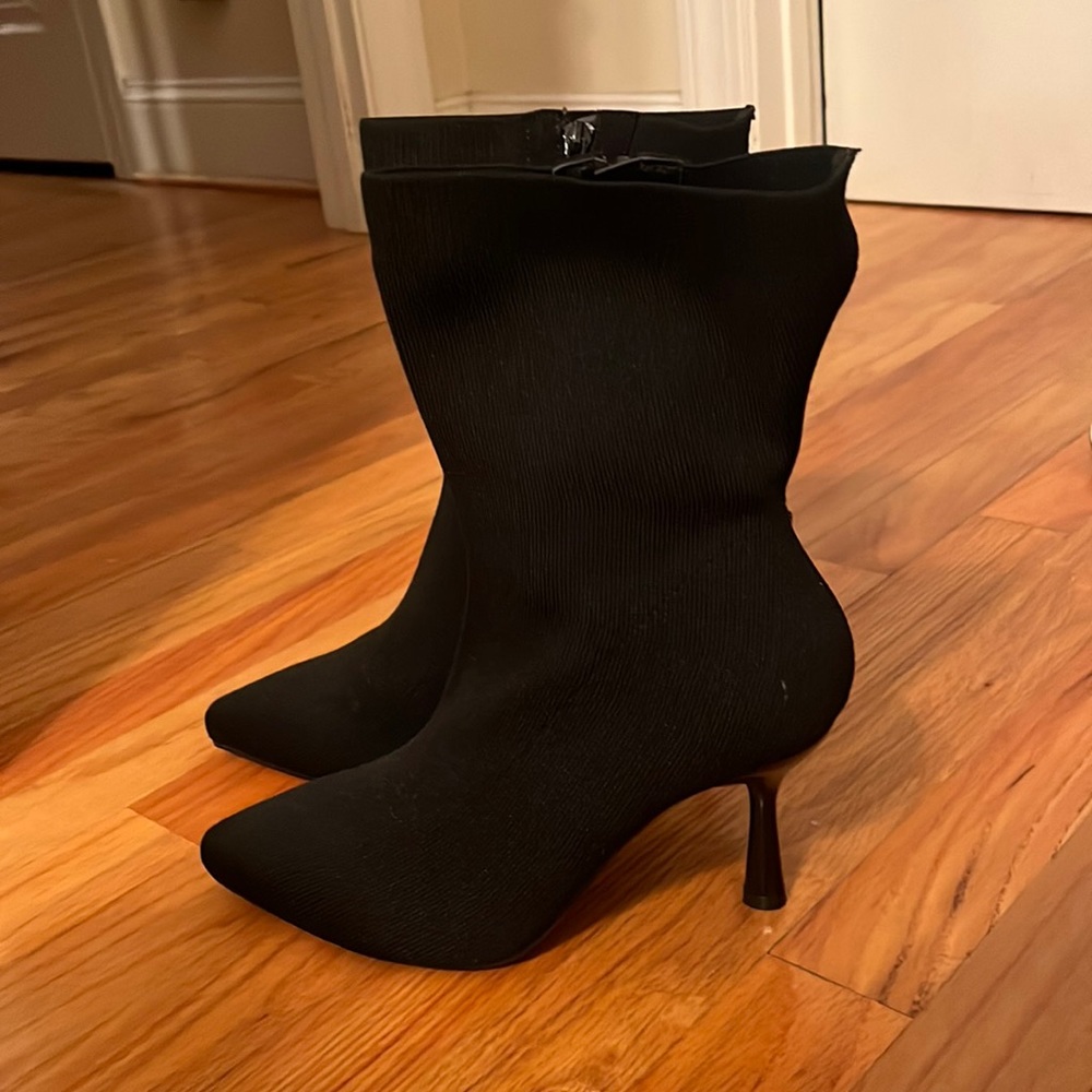 Torrid black stretch knit bootie